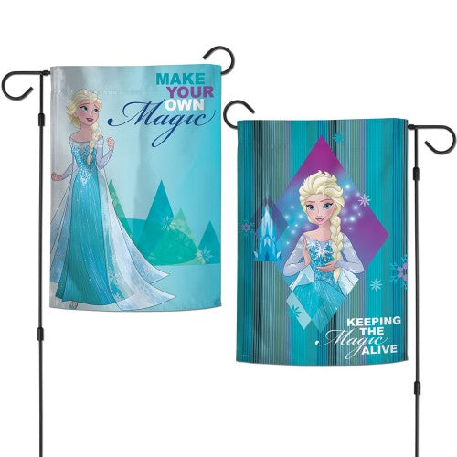 Walt Disney Frozen 2-Sided 12" x 18" Garden Flag - Elsa Make Your Own Magic