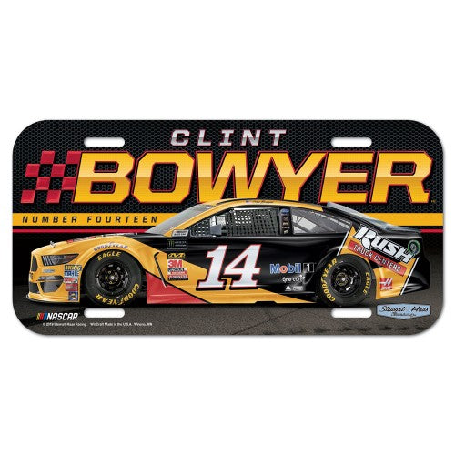 Clint Bowyer NASCAR Full Color Plastic License Plate