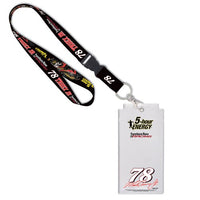 Martin Truex Jr #78 NASCAR 5 Hour Energy Credential Holder with Lanyard
