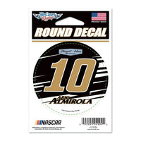 Aric Almirola 3" Round NASCAR Decal