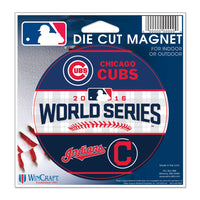 Chicago Cubs vs Cleveland Indians 2016 World Series MLB 4" Round Magnet