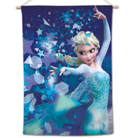 Frozen Disney 28" x 40" Vertical Flag - Elsa Snow Throw