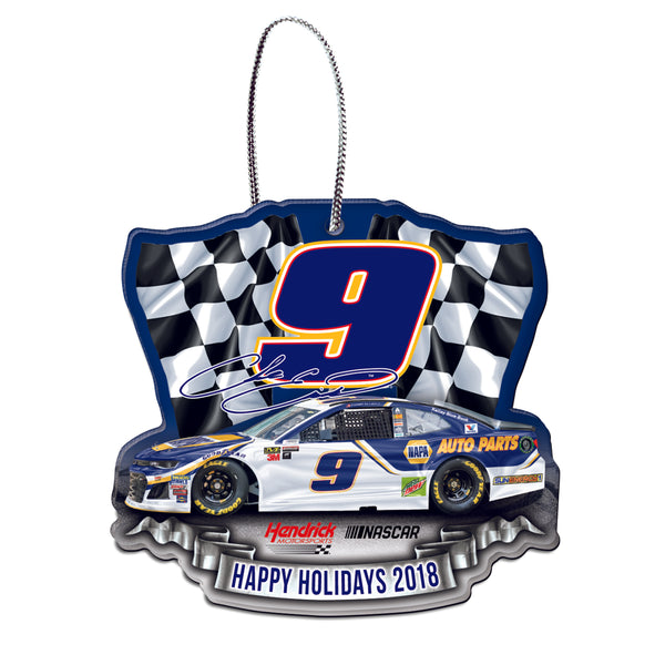 Chase Elliott NASCAR 2018 Dated Acrylic Ornament
