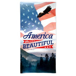 Support America Patriotic Spectra Beach Towel - America The Beautiful