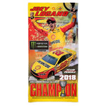 Joey Logano NASCAR Spectra Beach Towel - 2018 Monster Energy Cup Series Champion